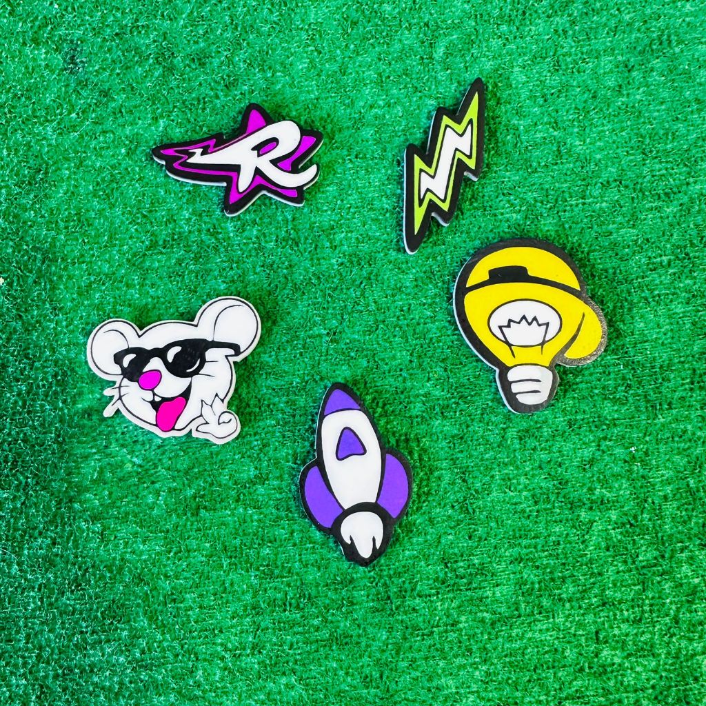 Aplique em acrílico DOS ROSA - EMILLY V ( Kit 10 unidades)