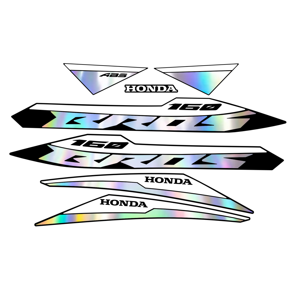 Adesivo Bros 160 2025 Kit Adesivos Holográfico/ camaleão