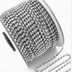 20 metros Corrente strass no metro 4mm ss17 pp32 em Oferta na Shopee