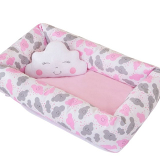 Ninho Redutor de Berço Quadrado Com Almofada Decorativa Menina Menino envio imediato em Oferta na Shopee