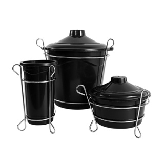 Conjunto Organizador Kit Pia Preto com Suporte Ferro em Oferta na Shopee