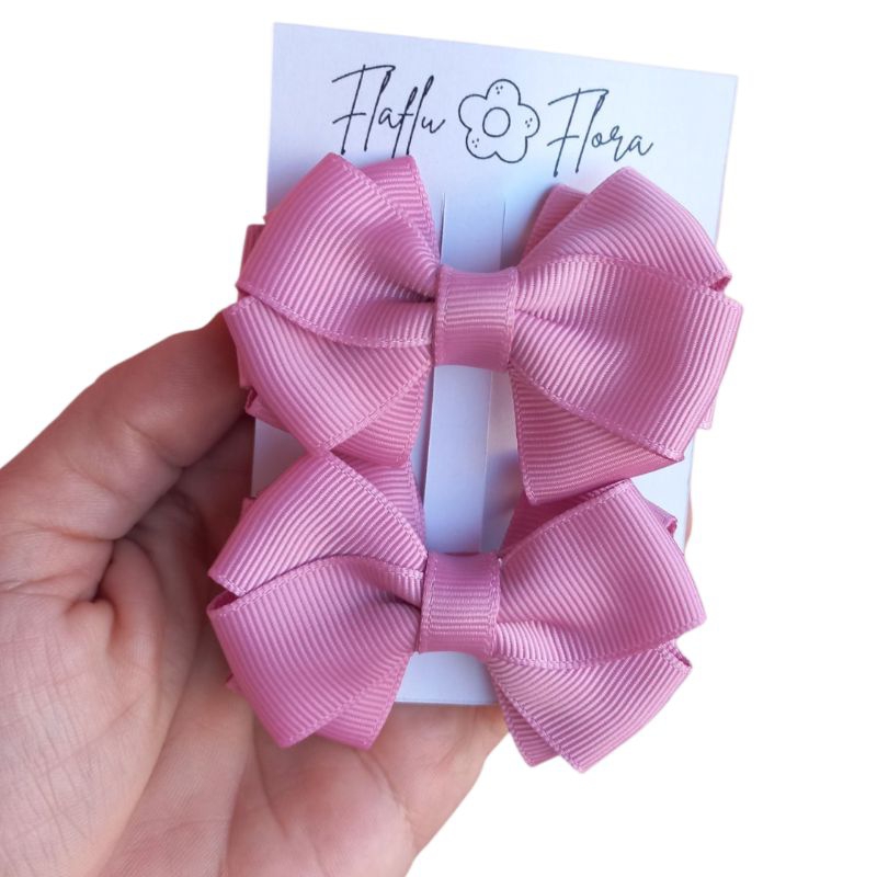 laços de cabelo infantil parzinho ( Terracota, Rose , verde olivia ) + de 23 cores