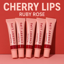 Lip Balm Labial Hidratante Líquido Cherry Lips Ruby Rose HB-L6503