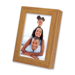 Porta Retrato Caixa Alta Fotos Luxo Vidro Para Mesa Aparador Criado