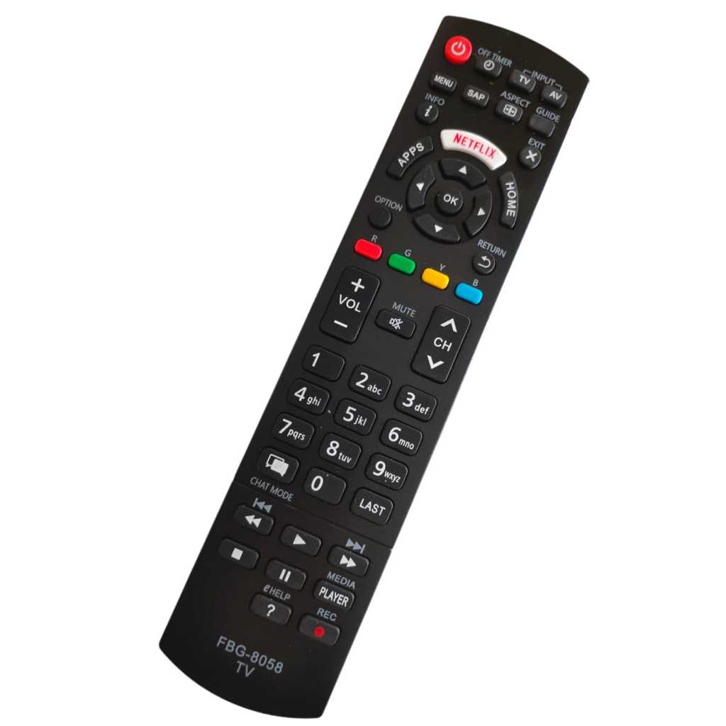 Controle Remoto Compativel Tv Panasonic led TC-32DS600B FBG-8058
