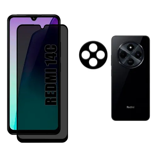 Kit Para Redmi 14c - Película Privacidade Fosca + Câmera em Oferta na Shopee