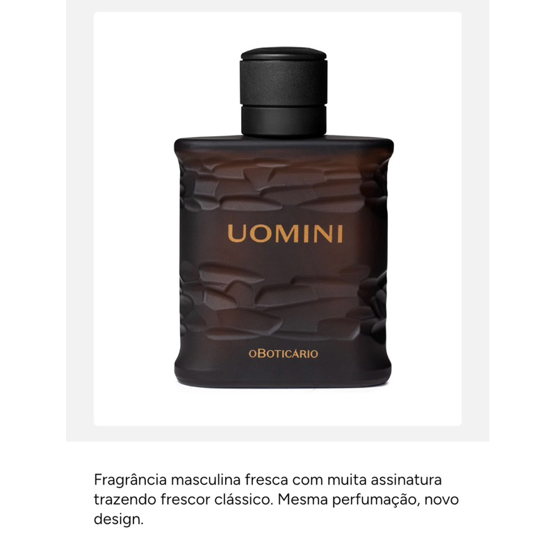 Uomini Desodorante Colônia 100ml