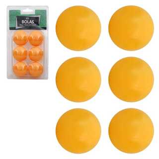 Kit Com 6 Bolas Para Ping Pong Laranja IF02088