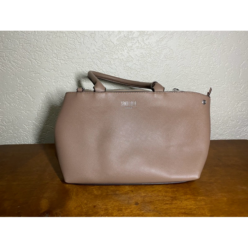 Bolsa Média Alça Dupla Santa Lolla ORIGINAL Habdbags Nova Sem UsoA