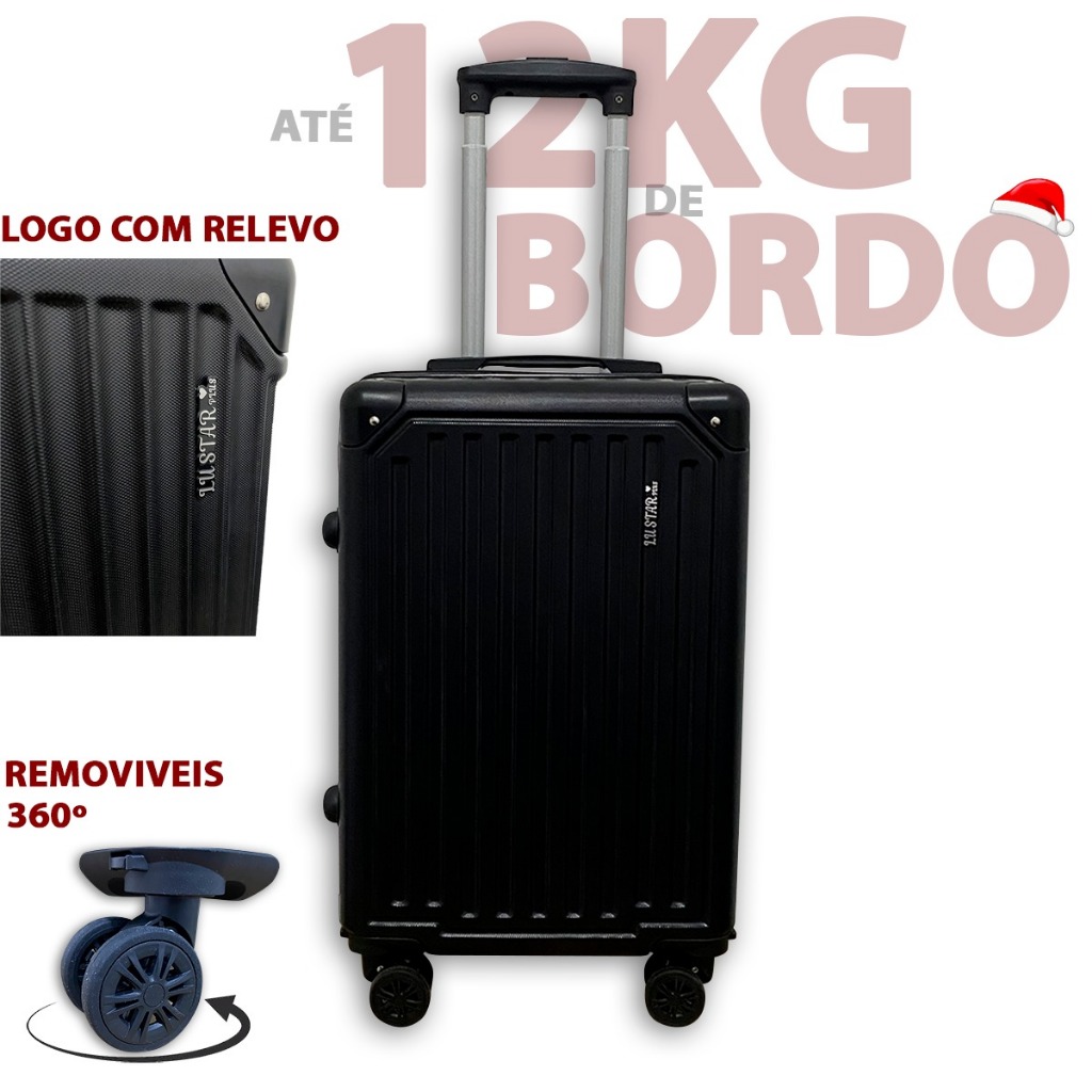 Mala de bordo N20 10kilos 55X35X25cm mala de viagem 10-12kg com roda 360 ABS com senha promocao
