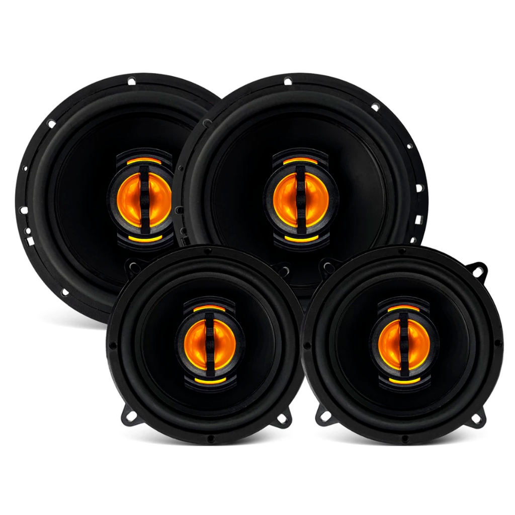 Kit Alto Falantes Portas Dianteiras Traseiras 220WRMS Flex Leson em Oferta na Shopee