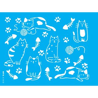 Stencil Opa 15x20 Pet Estamparia Gato II 15x20 Opa 3380 em Oferta na Shopee