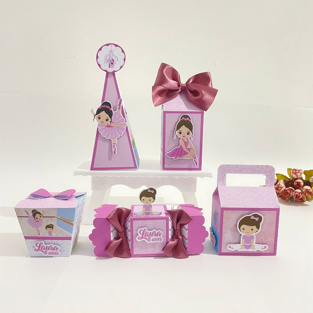 ENVIO RÁPIDO Kit Festa Bailarina Lembrancinha Aniversário Infantil