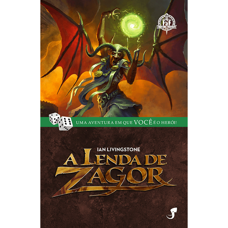Livro Jogo RPG: A Lenda de Zagor Fighting Fantasy - FF24