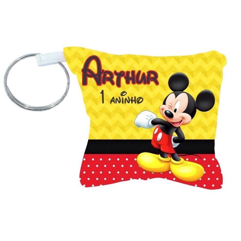 Almochaveiro personalizado Mickey Minnie Mickey safari lembrancinha aniversario