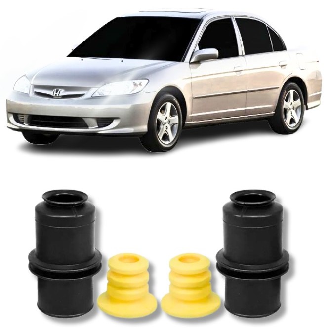Kit Batente Coifa Amortecedor Dianteiro Honda Civic 1997 Até 2006