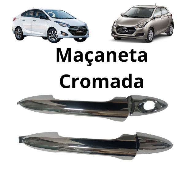 Maçaneta Externa Cromada HB20 2012 a 2019 (Dianteira ou Traseira, Direita Ou Esquerda) NÃO É APLIQUE em Oferta na Shopee