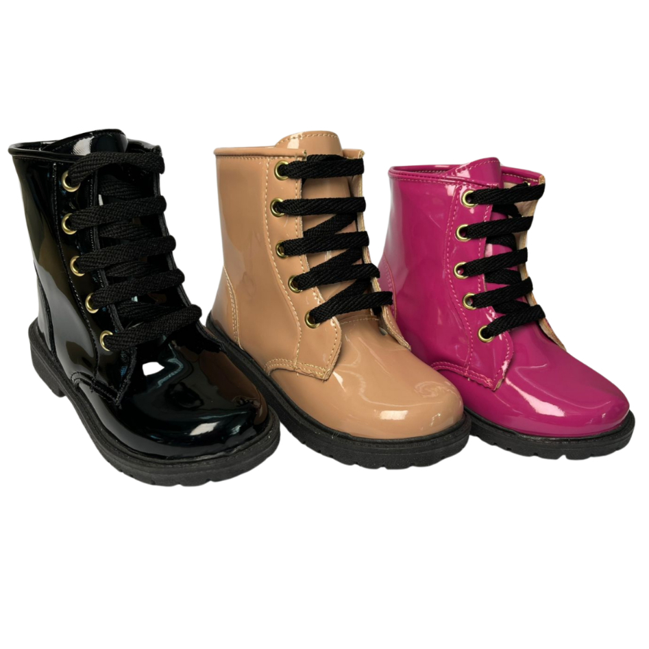 Coturno bota tratora feminina bebê super estilosa mini blogueirinha leve e confortável baby menina