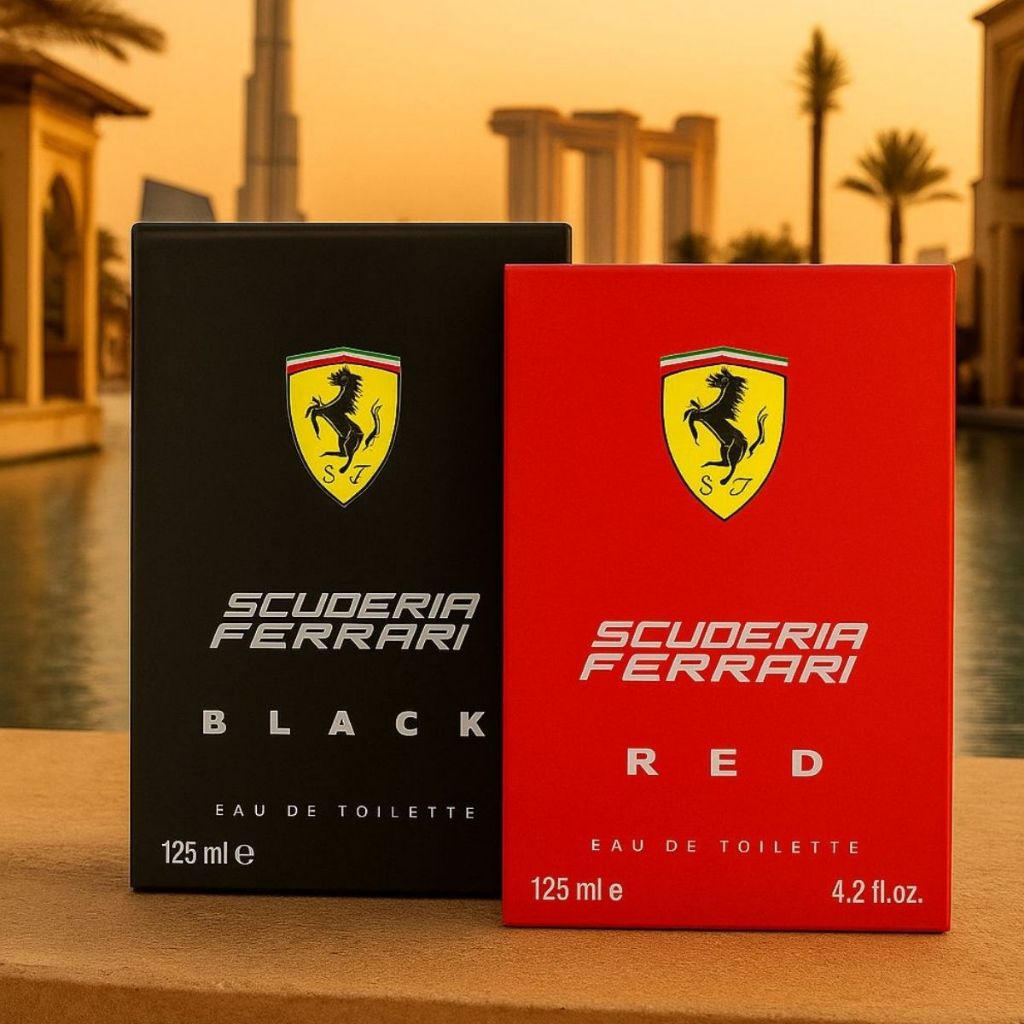 Kit 02 Perfumes 100 Ml Ferrari Black + Red | Kit Luxo Masculino Importado Exclusivo