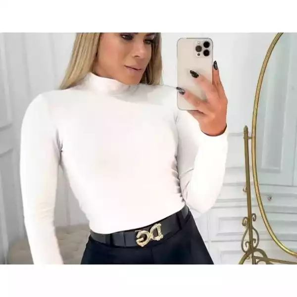 Blusa Feminina Cacharrel Segunda Pele Gola Alta Manga Longa