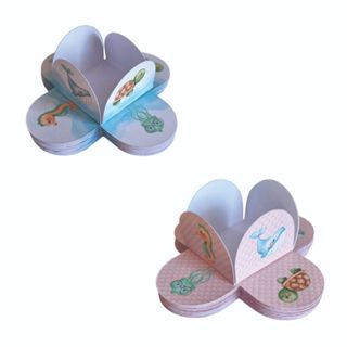 50 ~ 200 Forminhas 4 pétalas Fundo do Mar Festas Aniversários Tema Fundo do Mar em Oferta na Shopee