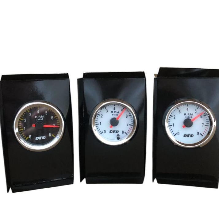 Conta Giro RPM Pequeno Tacometro 55 mm Relogio 8000RPM/Analógico/12V/Carro/LED/Azul/1-8 Cilindros