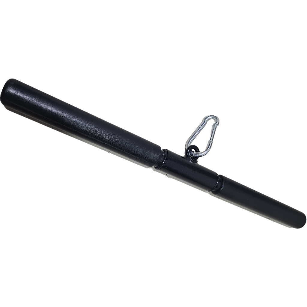 PUXADOR BARRA RETO COM GIRO 50 CM COM MOSQUETÃO BICEPS TRICEPS ACADEMIA