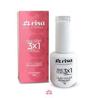 Base coat 3x1 Risa (Ph, Primer e Capa Base) SEM HEMA LED/UV 15g em Oferta na Shopee