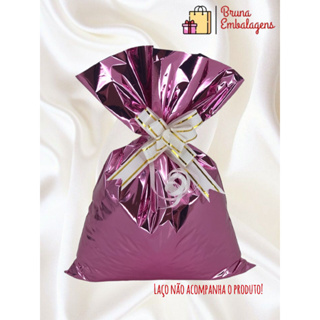 50 Sacos de Presente 30x44cm BOPP Metalizados em Oferta na Shopee