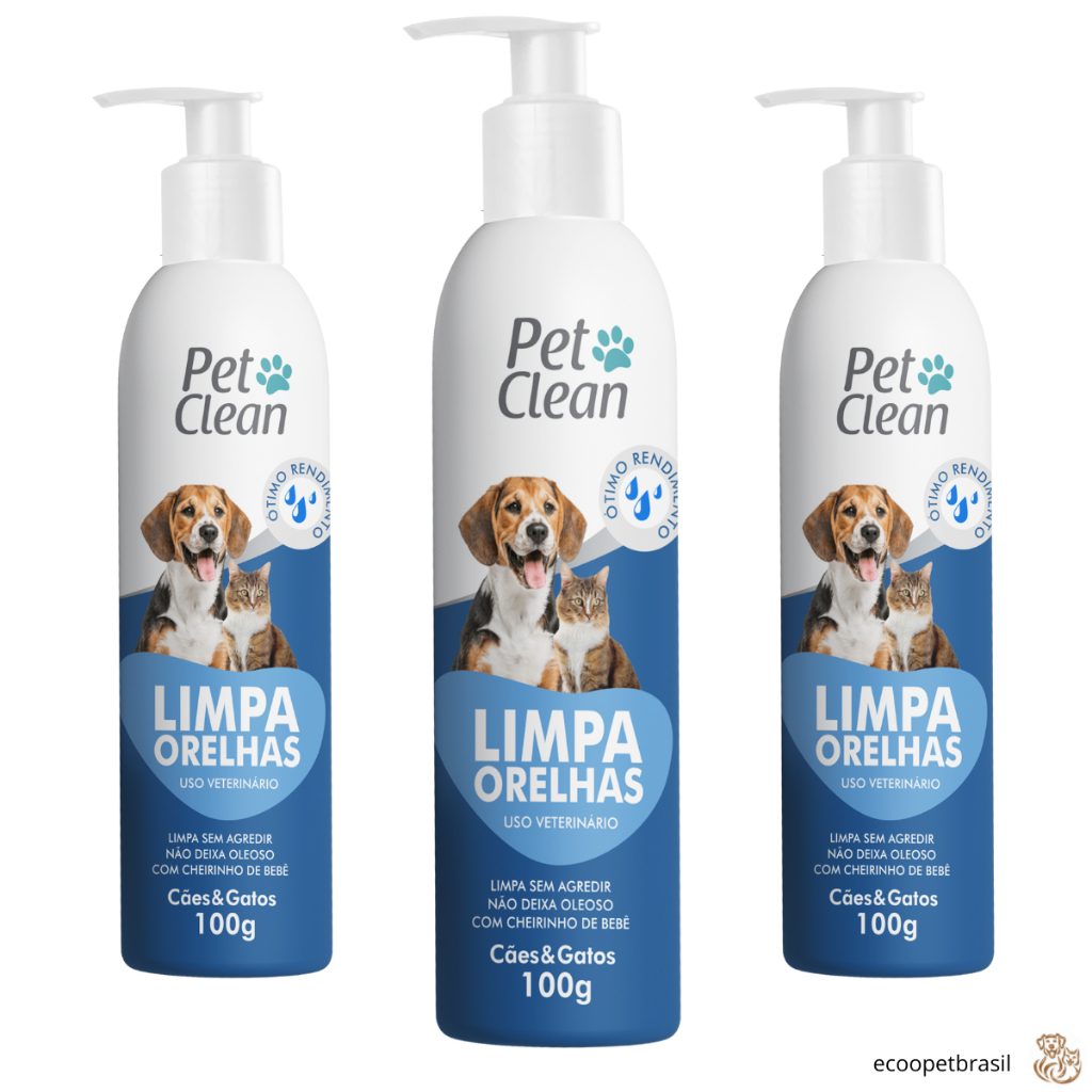 Limpador de Orelhas Ouvidos para Cães e Gatos - Pet Clean 100g