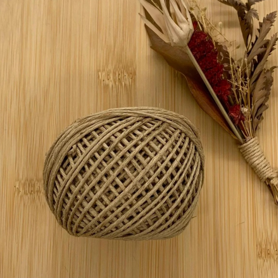 5 Metros de Fio Cordão Rami 2mm Natural Corda Para Artesanato E Decoração