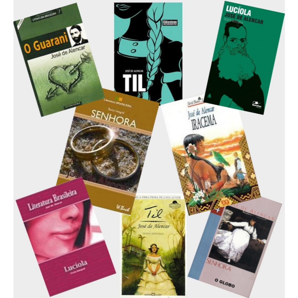 Livro O Guarani - Senhora - Iracema - Cinco Minutos - Lucíola - Til - A Viuvinha - José de Alencar