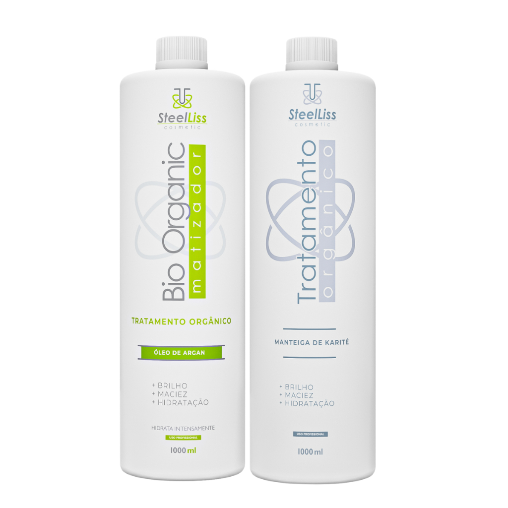 Progressiva Bio Orgânica + Bio Matizadora Orgânica Sem Formol - Steel Liss