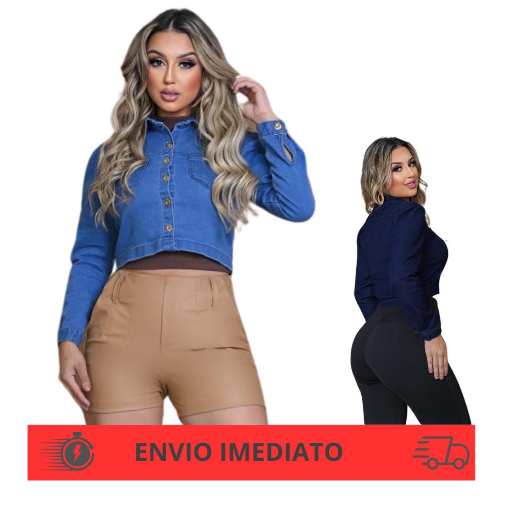 jaqueta feminina jeans casual, jaqueta jeans, casaco feminino, roupas para frio