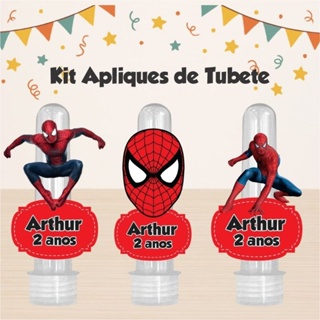 KIT 50 APLIQUE HOMEM ARANHA, LEMBRANCINHA, FESTA, TUBETE, MIMOS, ANIVERSÁRIO.TODOS OS TEMAS em Oferta na Shopee