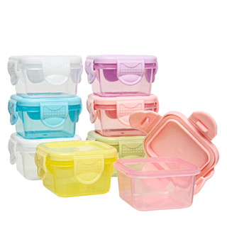 Kit Mini Potes para Congelar Papinha c/ Tampa Hermética Porta Leita em pó Frutas para Beb…