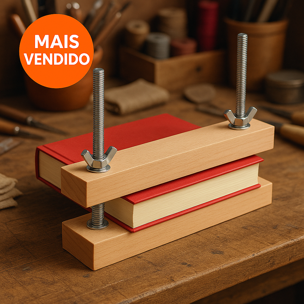 Prensa Blocagem em Madeira Reaproveitada A5 ou A4 Sustentável e Resistente + Brindes🎁 em Oferta na Shopee