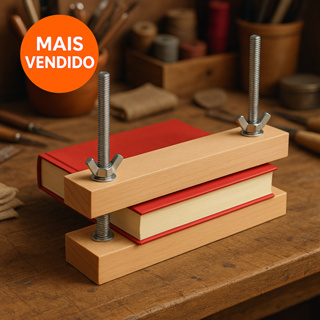 Prensa Blocagem em Madeira Reaproveitada A5 ou A4 Sustentável e Resistente + Brindes🎁 em Oferta na Shopee