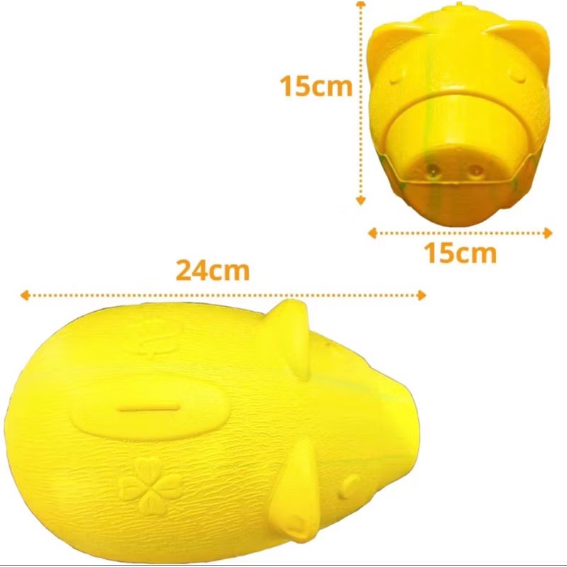 kit 1 Cofre Porco Grande Diversas Cores Porta moedas 24cm — imagem 2 de 2