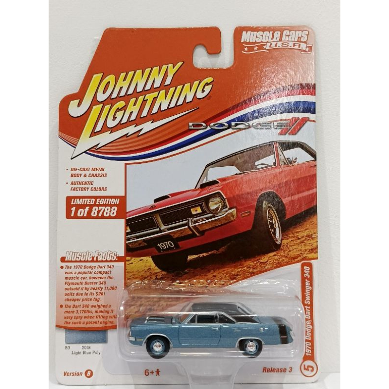 Johnny Lightning 1970 Dodge Dart Swingers 1/64
