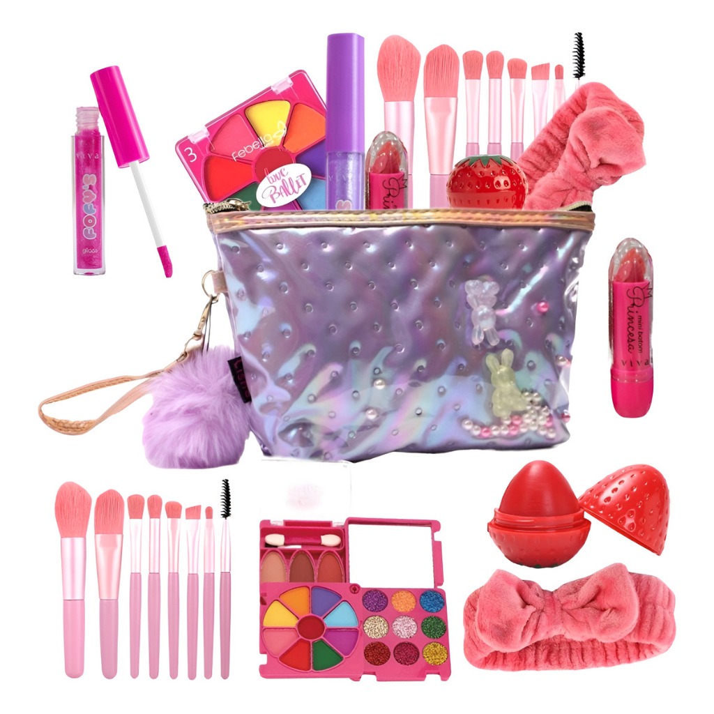 Kit Maquiagem Teen Infantil Necessaire Menina Completo