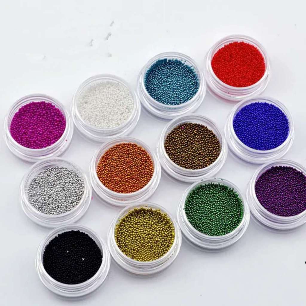 kit c/12 Glitter de bolinha caviar para unha ~ C&S BAZAR ~