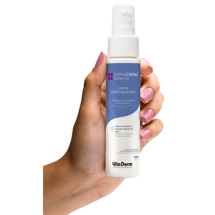 Creme Multirreparador Dermacrono 50ml Vita Derm Hidratação da Pele Facial Hidratação em Oferta na Shopee