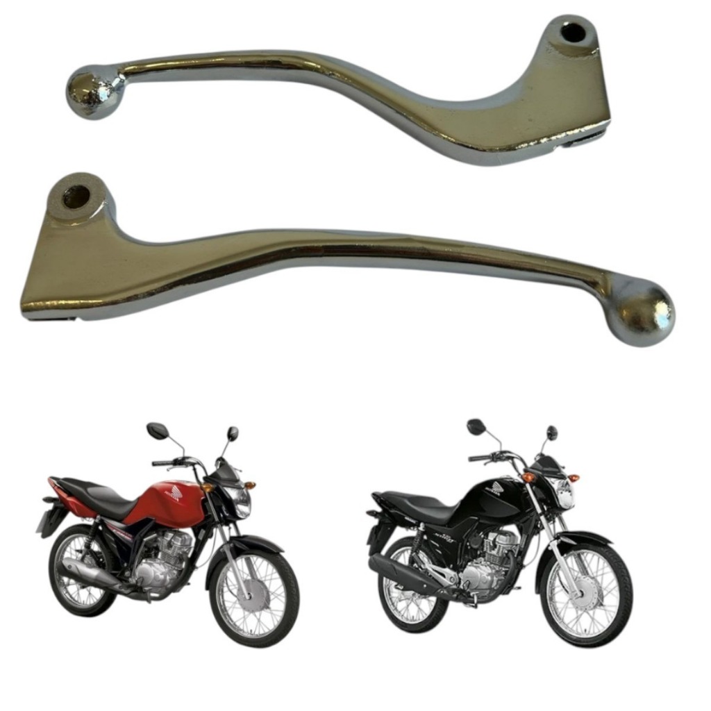 MANETE START FREIO A LONA CROMADA GRANDE ALUMINIO