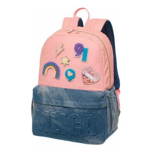 Mochila Costas Escolar Lilica Ripilica Play Patch