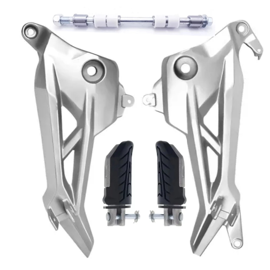 Par Bacalhau Suporte Pedaleira Traseira Bacalhau Eixo CG 160 Titan Fan Start 160