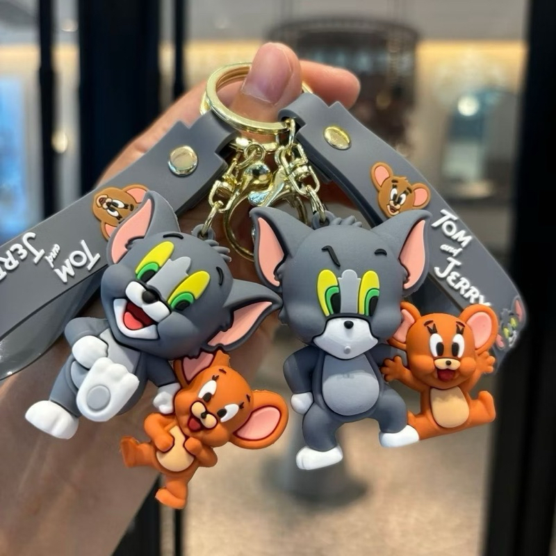 Chaveiro (Pingente) Tom E Jerry cartoon Com Chaveiro De Gato mouse