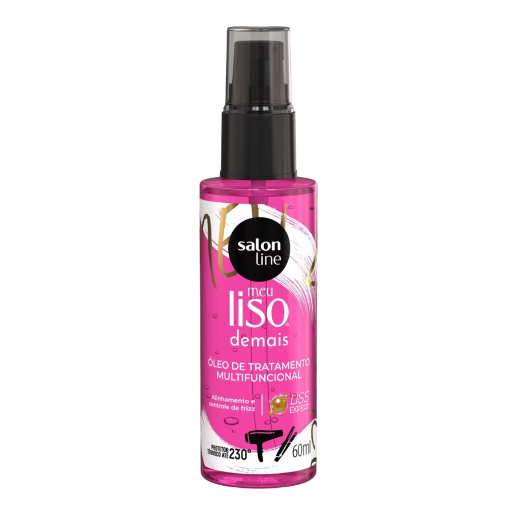 Oleo De Tratamento Multifuncional Meu Liso Demais Salon Line 60ml Finalizador Leve, Alinha Sem Perder O Balanço Natural