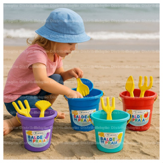 Kit 20 Baldinhos de Praia infantil (COLORIDOS) diversão das crianças ou Lembrancinha de festas em Oferta na Shopee