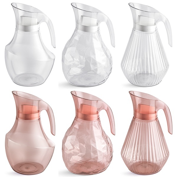 Jarra Axé 2 Litros - Valsa 2,1 Litros ou Tango 2,3 Litros Translúcido Com Tampa Transparente UZ